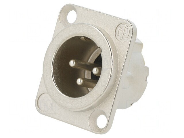 Soclu XLR Tată 3 Pin Argint 19x24mm