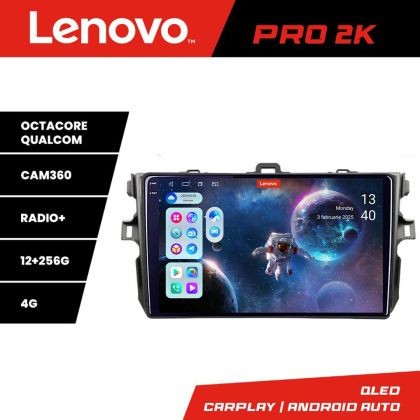 Navigatie Toyota Corolla Lenovo Kit-063 8 core QLED 2K 12+256 360 Android Waze USB Navigatie Internet Youtube Radio CarStore Technology