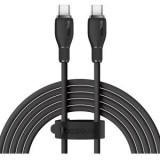 Cablu alimentare si date Baseus Pudding, Fast Charging Data Cable pt. smartphone, USB Type-C la USB Type-C 100W, 2m, negru