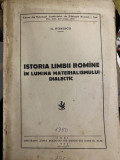 1950 Gh. Ivanescu, Istoria limbii romine in lumina materialismului dialectic