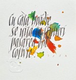Bogdan Tanase Marinescu - Miniatura caligrafica, Haiku Issa, 2024