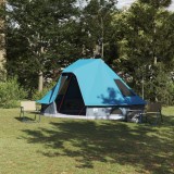 vidaXL Cort de Familie Tipi Albastru pentru 6 Persoane, Impermeabil