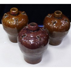 TREI VASE DIN CERAMICA GLAZURATA CHINA SEC 20