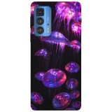 Husa compatibila cu Motorola G100 model Neon Jellyfish, Silicon, TPU, Viceversa