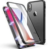 Carcasa de protectie telefon, 360, cu ecran de protectie, magnetica, pentru Iphone Xs Max, Negru
