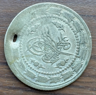 Moneda Imperiul Otoman - 6 Kurus 1834 - Anul de domnie 27 - Argint foto