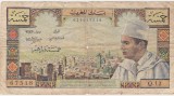 Bancnota Maroc 5 dirhami 1960 Mohammed V, seria Q.12, nr. 67518