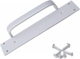 Maner pentru mobilier Bojiesss, otel inoxidabil, argintiu, 20 x 4 cm