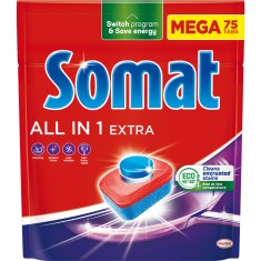 Detergent pentru masina de spalat vase Somat All in One Extra, 75 spalari