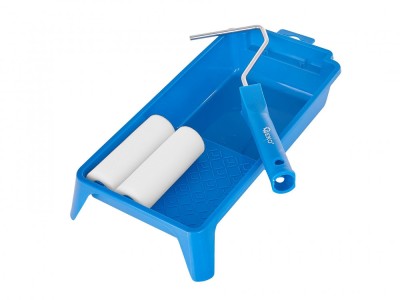 Set trafalet cu tava pentru vopsit, 4 elemente, Geko G66360 foto