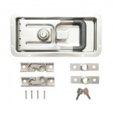 Incuietoare usa camion incastrat 16mm cu 2 chei din otel inoxidabil 270x130x23.5mm