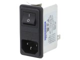 Conector alimentare AC 6A 250V 1,6mH