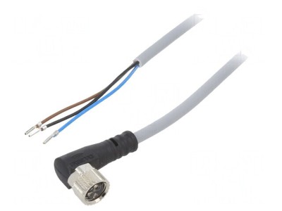 Cablu de Conectare M8 3-PIN unghi 10m 60VAC/3A 60VDC foto