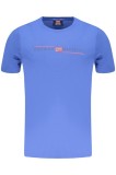 Norway Tricou barbati , cu logo din bumbac, Albastru, XL