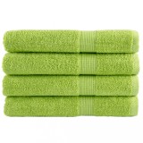 VidaXL Prosoape de saună premium SOLUND 4 buc. verde 80x200 cm 600 gsm
