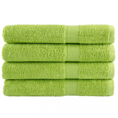 vidaXL Prosoape de saună premium SOLUND 4 buc. verde 80x200 cm 600 gsm foto
