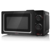 Cumpara ieftin Cuptor cu microunde Gallet FMOM 205B negru, 700 W, 20 litri, 6 niveluri de putere, timer