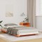 vidaXL Cadru de pat de podea Maro ceruit 90 x 210 cm Lemn masiv de pin 873105