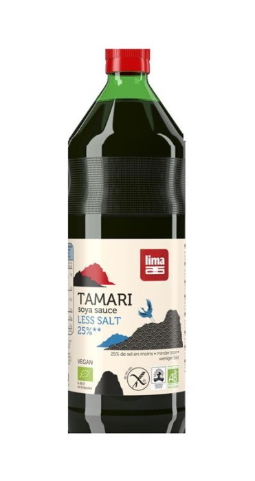 Sos de Soia Tamari cu Continut Redus de Sare Bio Lima 250ml