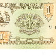 M1 - Bancnota foarte veche - Tadjikistan - 1 rubla - 1994