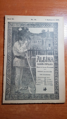 albina 7 septembrie 1908+supliment-art. despre taierea porcului,foto segarcea foto