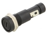 Soclu Siguranțe Cilindrice 6,3x32mm 15A Negru