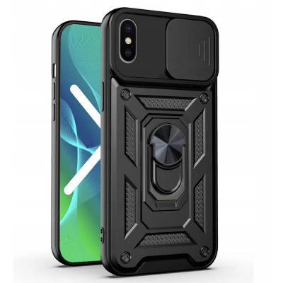 Husa Antisoc iPhone XS Max cu Protectie Camera Negru TCSS foto