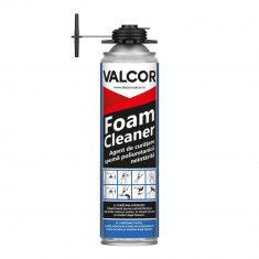 Spray curatare spuma poliuretanica neintarita pentru suprafete si pistol 500ml Foam Cleaner Valcor VLC43001