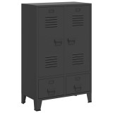 Dulap de haine industrial, antracit, 67x35x107 cm, otel