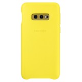 Husa Piele Samsung Galaxy S10e G970, Leather Cover, Galbena EF-VG970LYEGWW