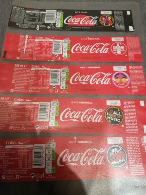 N3 Lot 10 etichete diferite COCA COLA foto