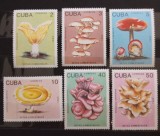 Cuba 1989 ciuperci serie 6v. nestampilata