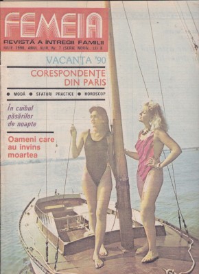 bnk rev Femeia - iulie 1990 - anul XLIII nr 7 foto