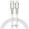 Cablu Date si Incarcare USB-C - Lightning Baseus Cafule Metal Series, 20W, 2m, Alb CATLJK-B02