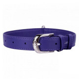 Zgardă din piele violet 46 - 60cm, 35mm, Zgarda, COLLAR