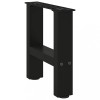 Picioare Masuta Cafea Gossi Negre, 2 Buc, 30x40 cm, Otel - Set Fixare Inclus, Design Modern, Robust