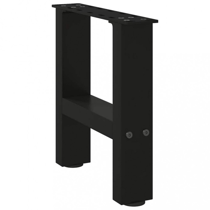 Gossi picioare masuta de cafea negru 2 buc 30&times;40 cm otel