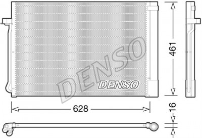 Condensator climatizare AC Denso, BMW X5 E70, 2006-2013; X5 F15, 08.2013-07.2018; X6 E71, 06.2007-2014; X6 F16, 08.2014-07.2019 motor 2,0; 3,0 d; 3,0 foto