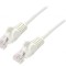 Patch cord alb 0,5m Cat6 U/UTP PVC