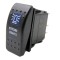 Buton Intrerupator, Comutator, ON OFF, Auto, 12V 24V, cu LED Panou, Lumina Albastra, STROBE LIGHTS