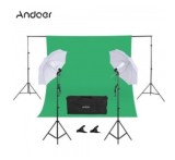 Kit studio Foto/Video,2x Umbrele studio + Suport fundal + Panza Andoer