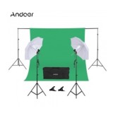 Kit studio Foto/Video,2x Umbrele studio + Suport fundal + Panza Andoer