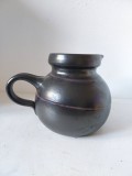Vas ceramic cu cioc si toarta, 15cm inaltime, studio art, Hand made, artist made, semnat