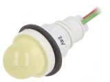 Lampă de control LED galbenă 24V &Oslash;13mm
