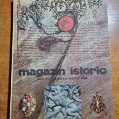 Revista Magazin Istoric - august 1985