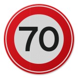 Placuta de circulatie Viteza maxima 70 km
