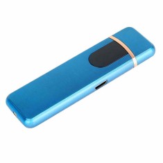 Bricheta MBrands 2.0 electronica, Aprindere cu touch, Fara Gaz ,incarcare USB Albastru