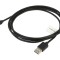 Cablu USB 2.0 A la micro B aurit 1,8m negru