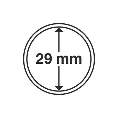Capsule pentru monede, diametru interior 29mm, cutie 10buc. foto