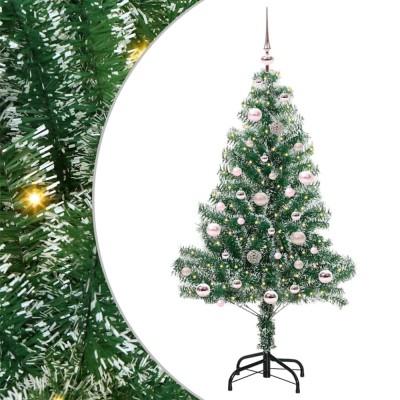 vidaXL Pom de Crăciun artificial cu zăpadă imitată și lumină LED 3396808 foto